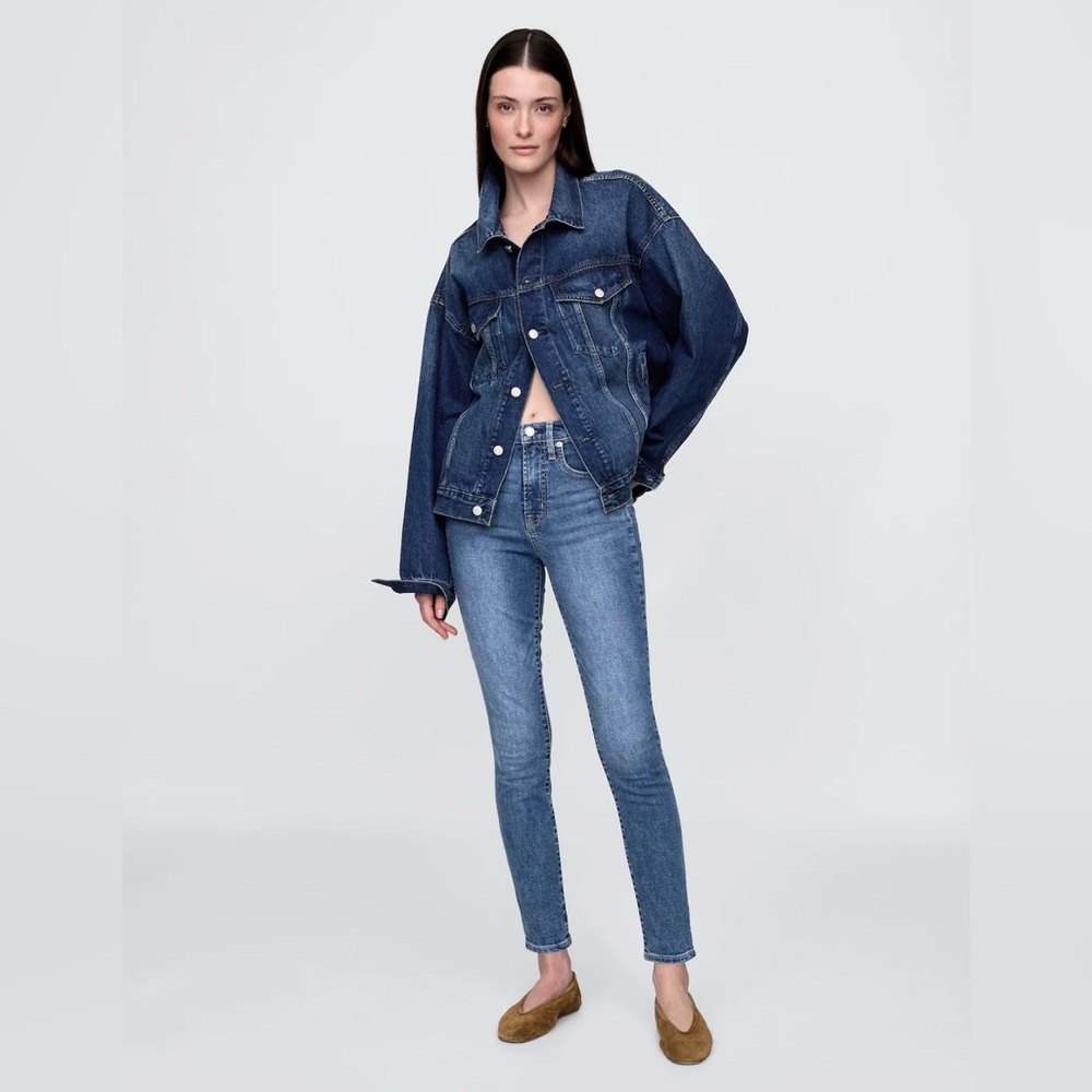 Gap High Rise True Skinny Jeans, Medium Indigo, Tall Inseam, 25/0T
